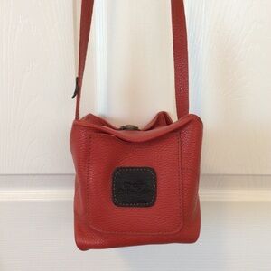 Red Hand Crafted Leather “Box Bag”